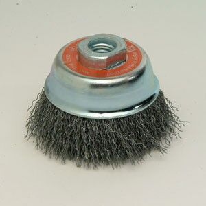 BROSSE CLOCHE 75 MM x M14 AVEC FILS Ø 0,30 MM